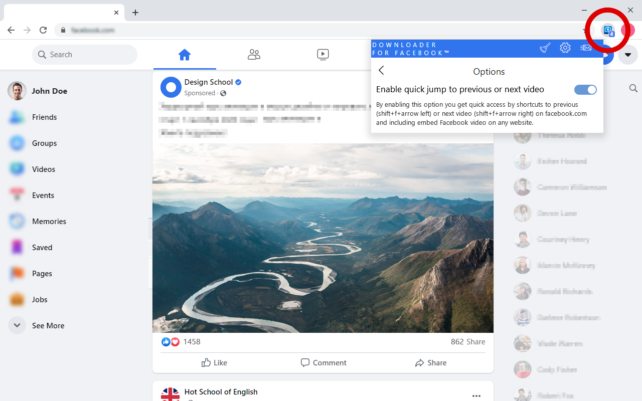 Video Downloader for FaceBook
