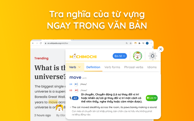 Mochi Dictionary Extension
