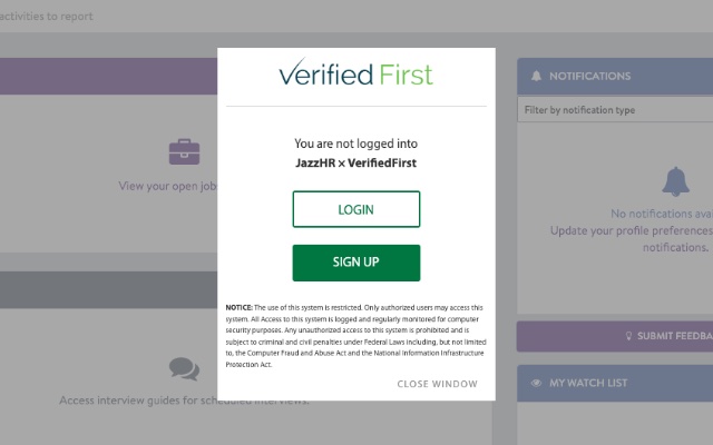 Verified First - Background Screening