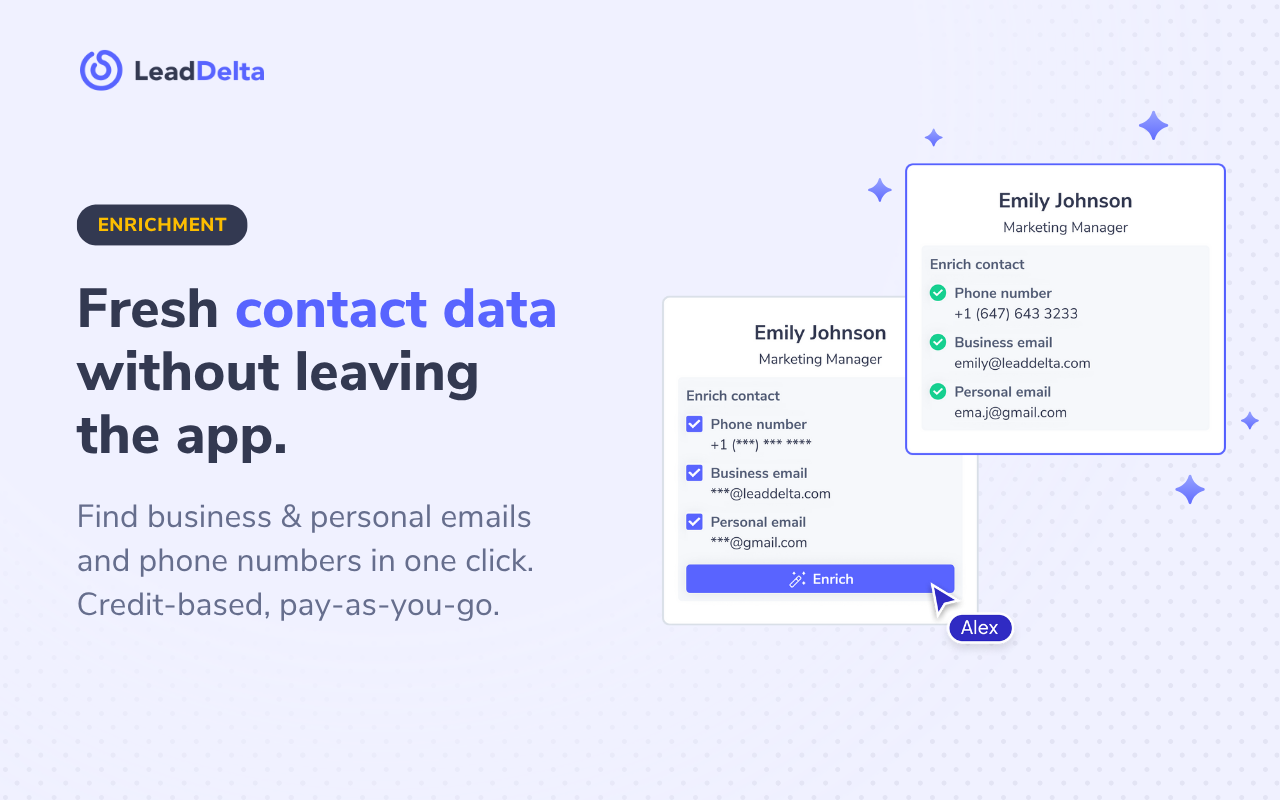 CRM, Phone Number & Email Finder for LinkedIn
