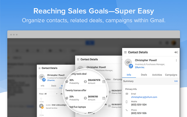 Zoho CRM for Gmail