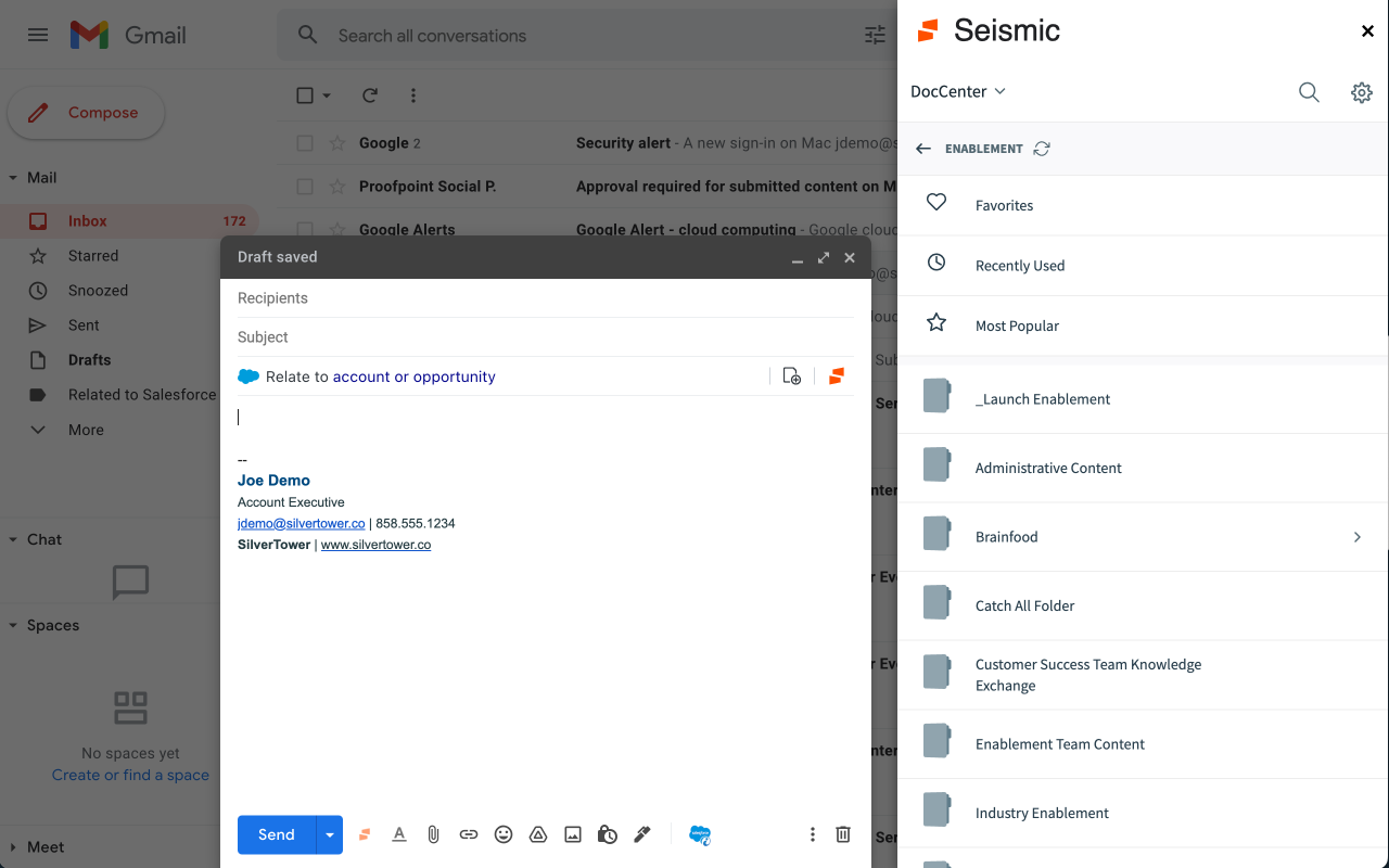 Seismic for Gmail