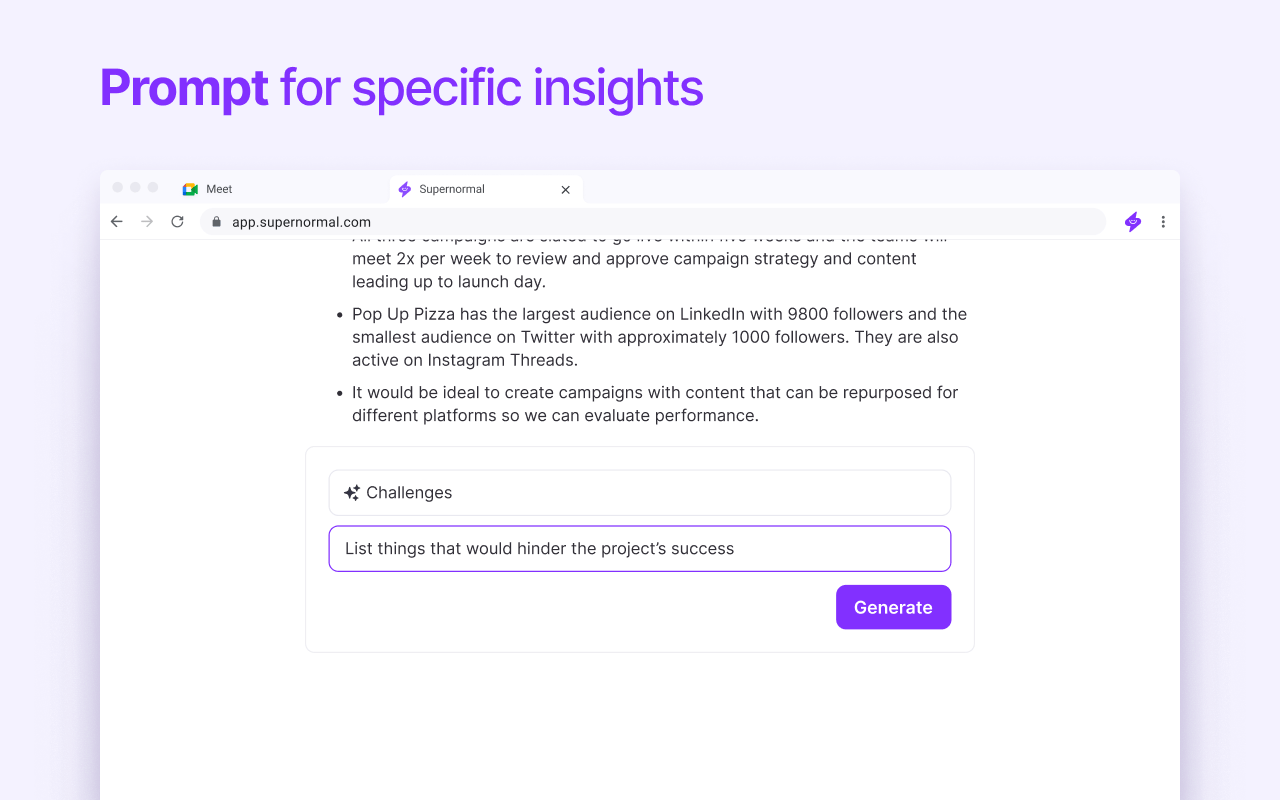 Supernormal: AI Meeting Notes