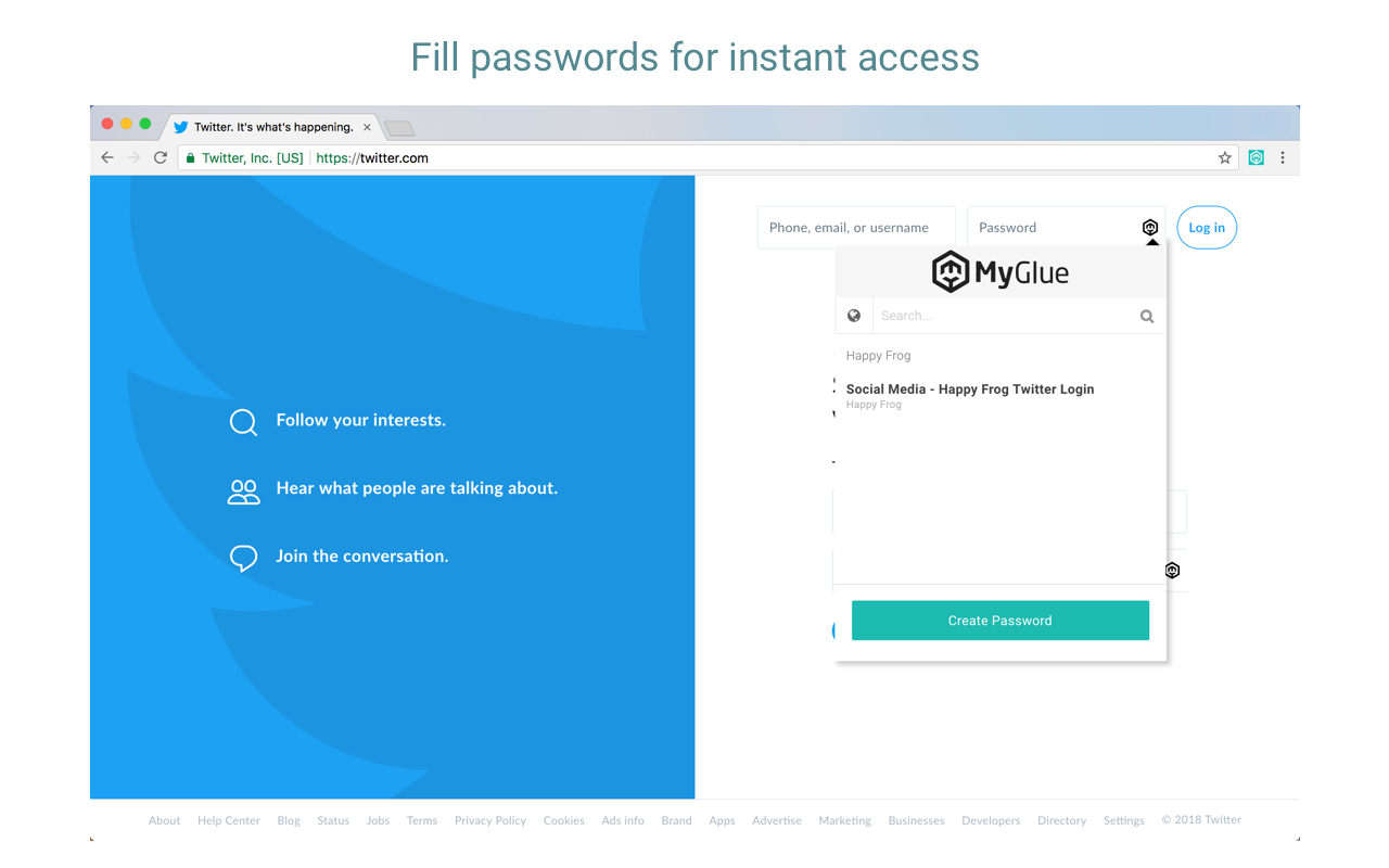 MyGlue Chrome Extension