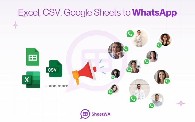 SheetWA Bulk WA Sender - Excel, Google Sheets