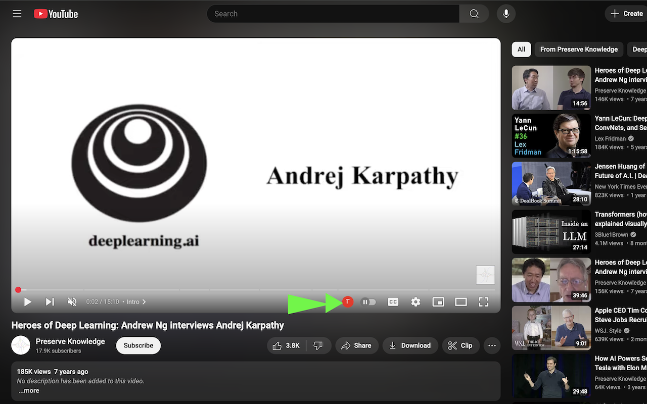 YouTube 多语言实时音频