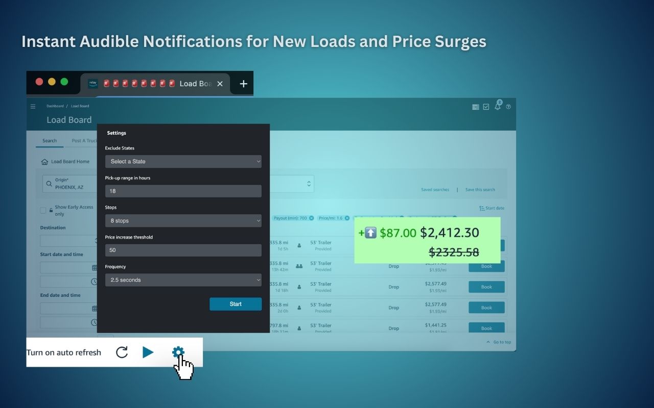 LoadFetcher - Relay Amazon Efficiency Booster