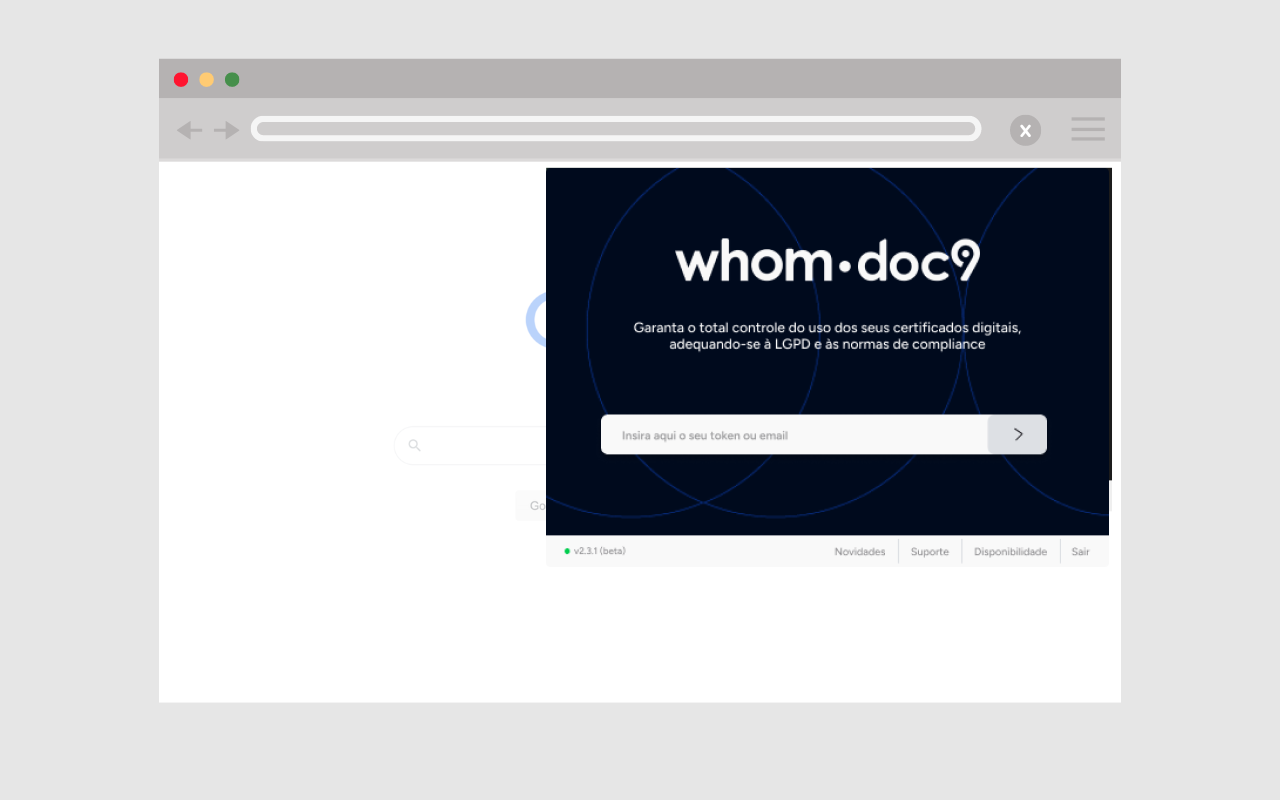 Whom? Gerenciador de certificados digitais