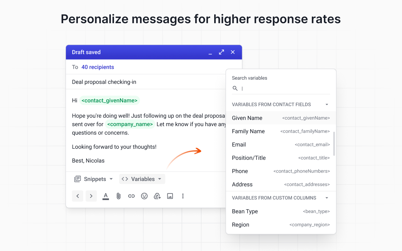 Streak Mail Merge for Gmail