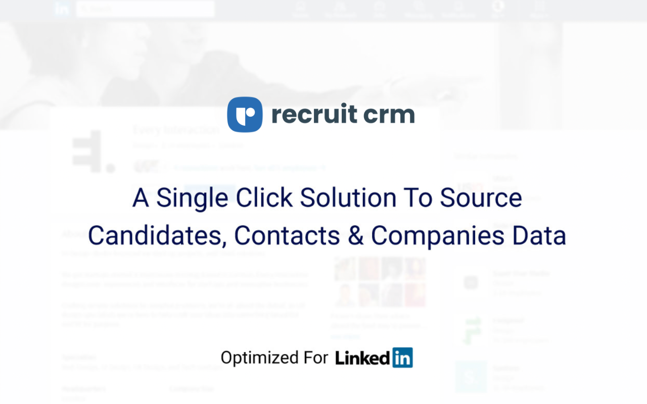 Recruit CRM Sourcing Extension