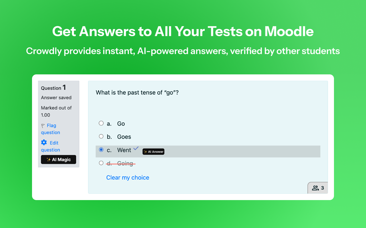 Crowdly – AI Study Assistant for Moodle