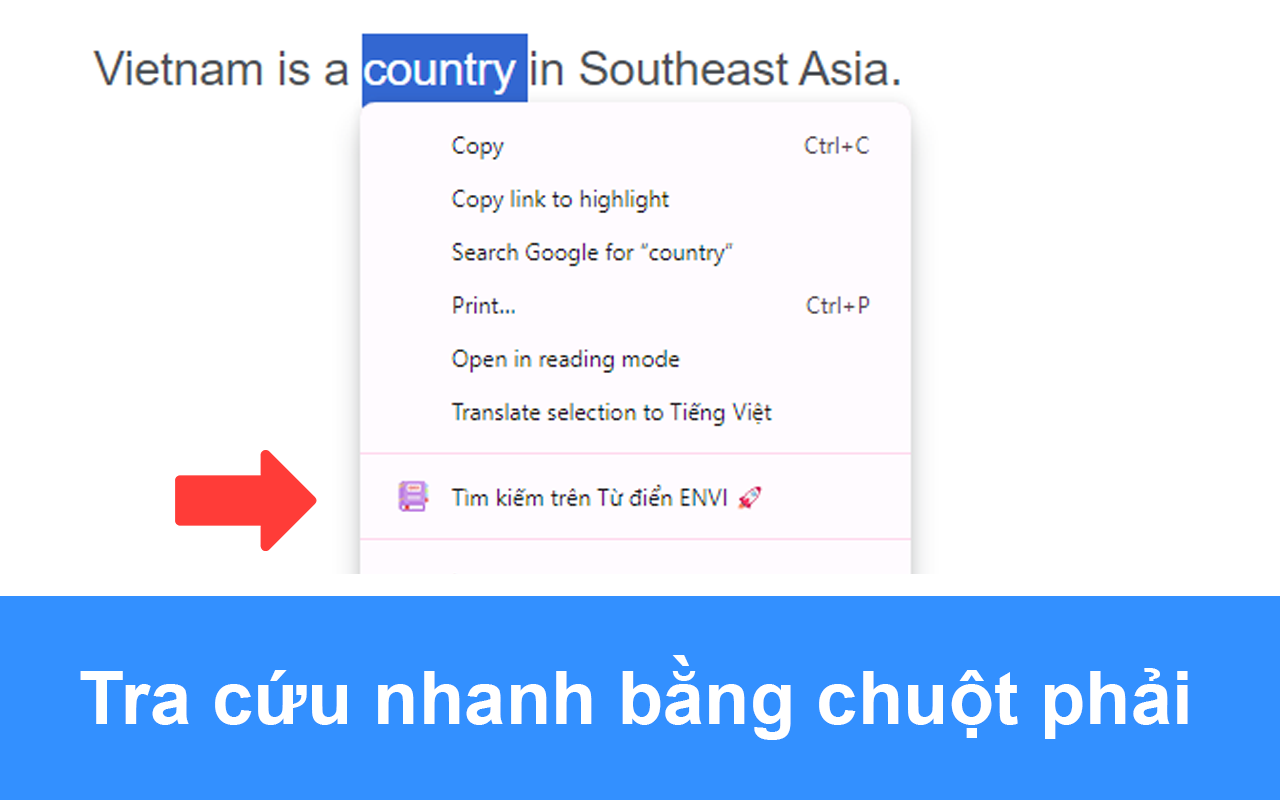 Từ điển Anh Việt ENVI