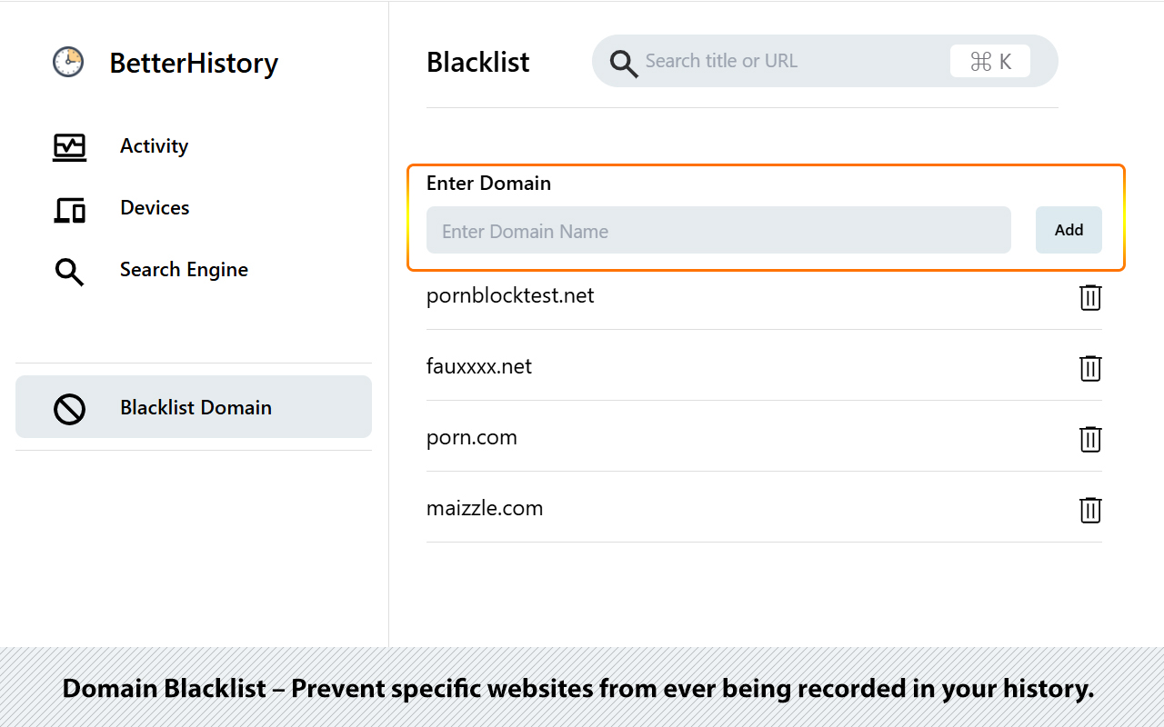 Better History | 管理、导出与删除历史记录