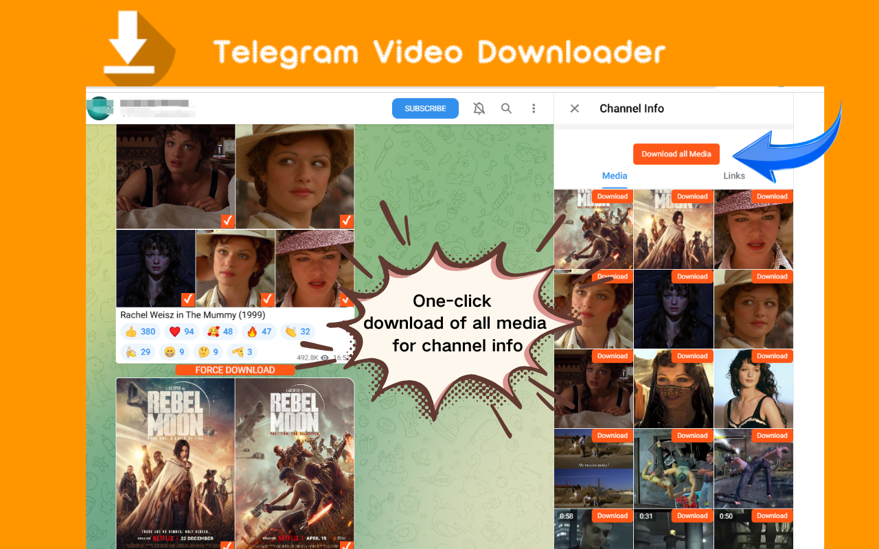 從私人Telegram 頻道下載視頻 - 電報視頻下載器(含隱私視頻)