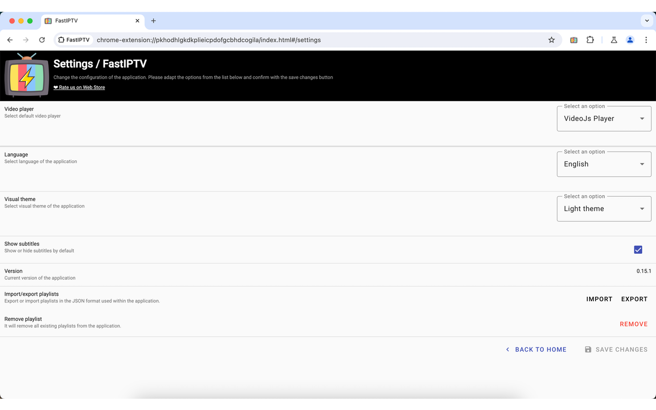 Fast IPTV Player - HLS/M3U8/EPG & VOD 流媒体播放器