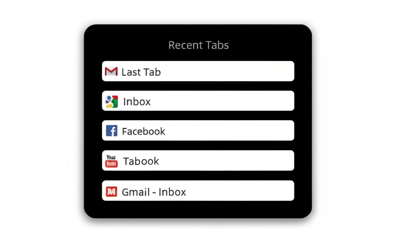 Recent Tabs