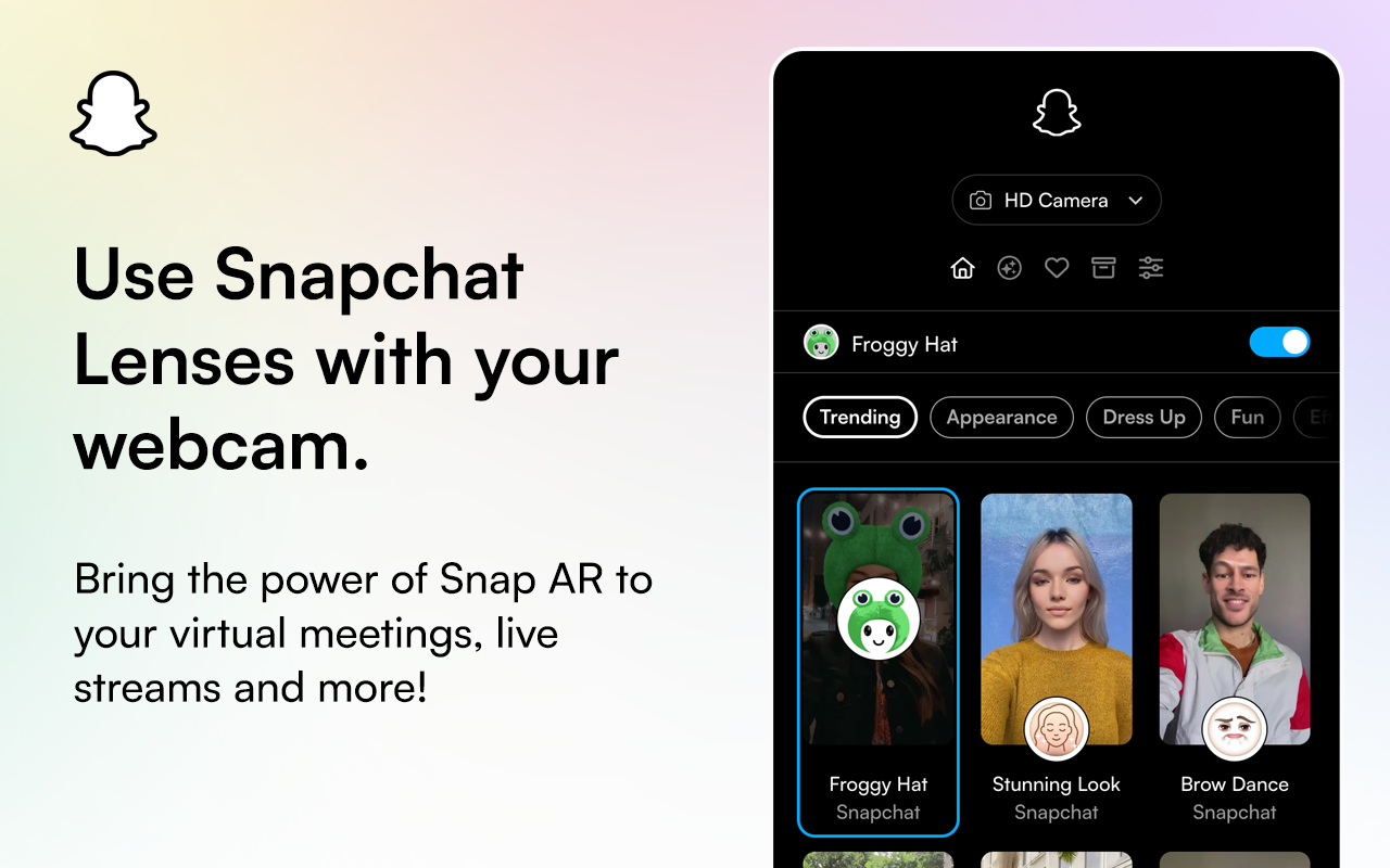 Snapchat Camera for Chrome - Public Preview