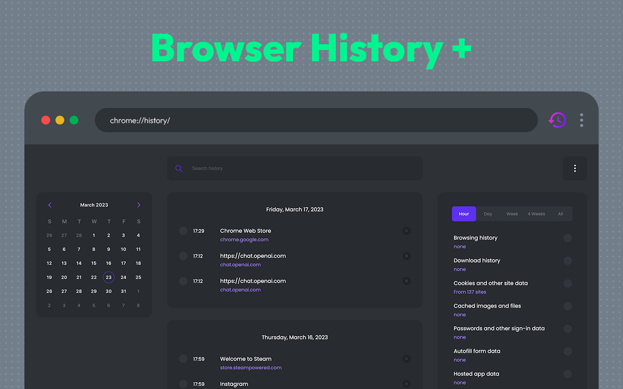 浏览器历史记录加