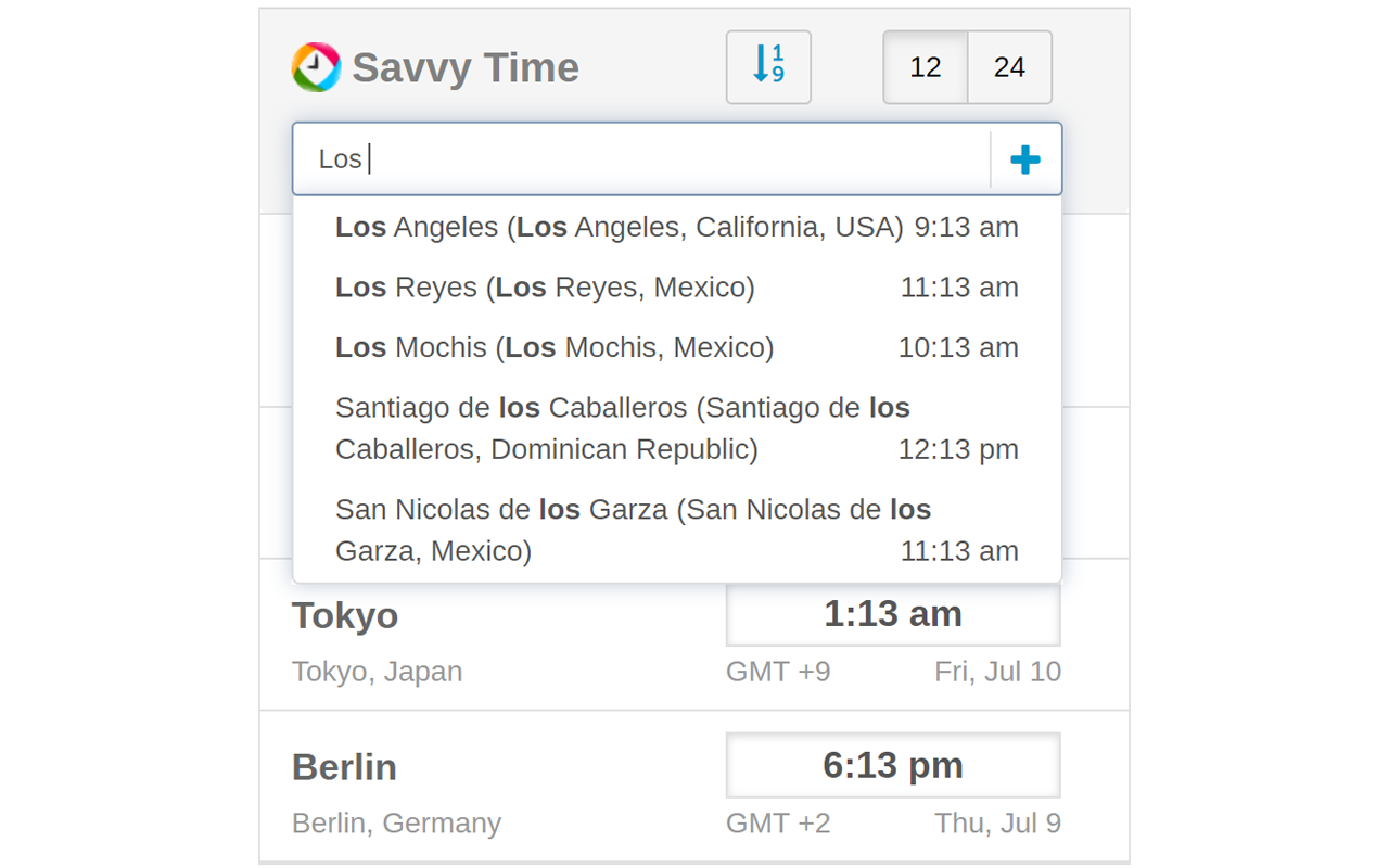Time Zone Converter - Savvy Time