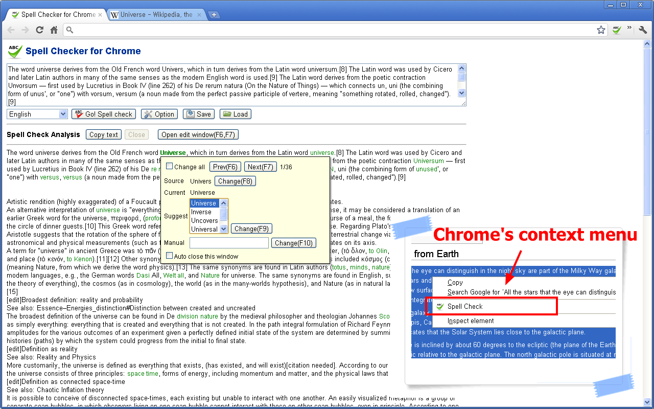 Spell Checker for Chrome