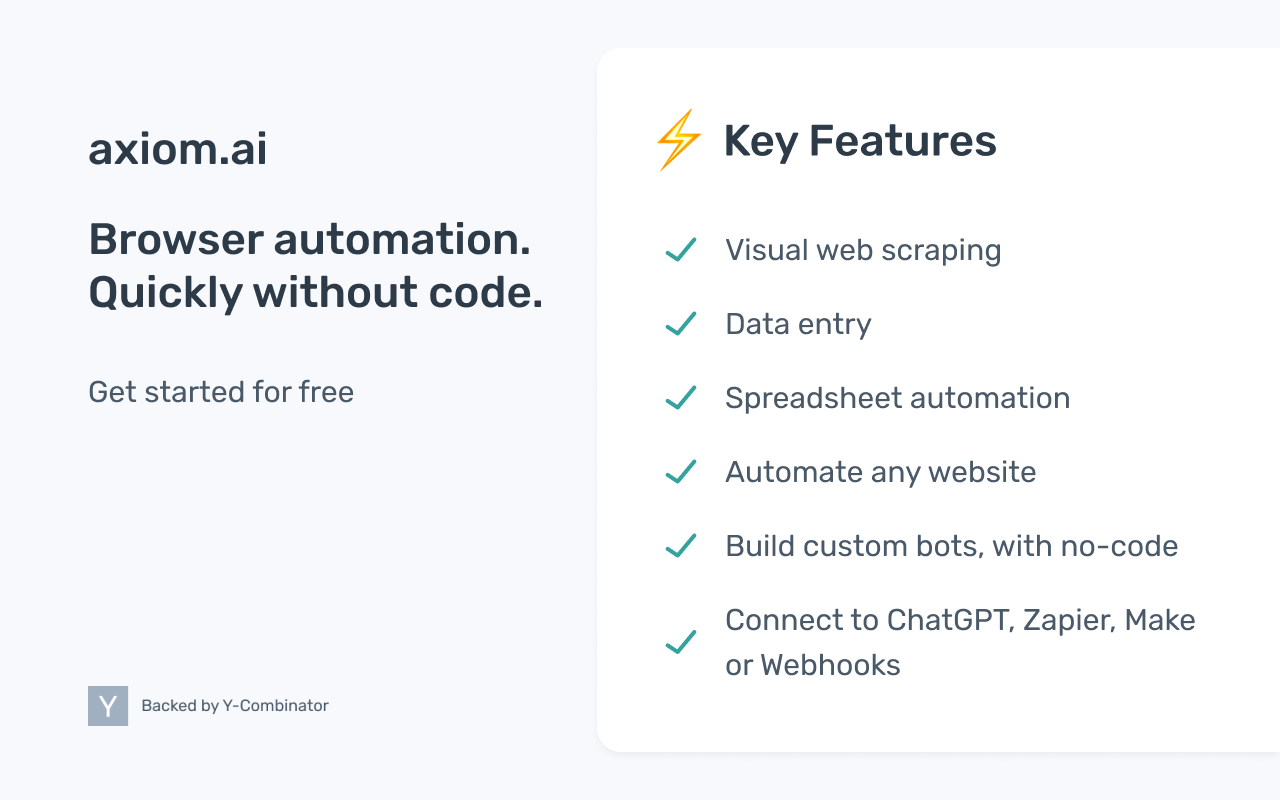 Axiom Browser Automation & Web Scraping