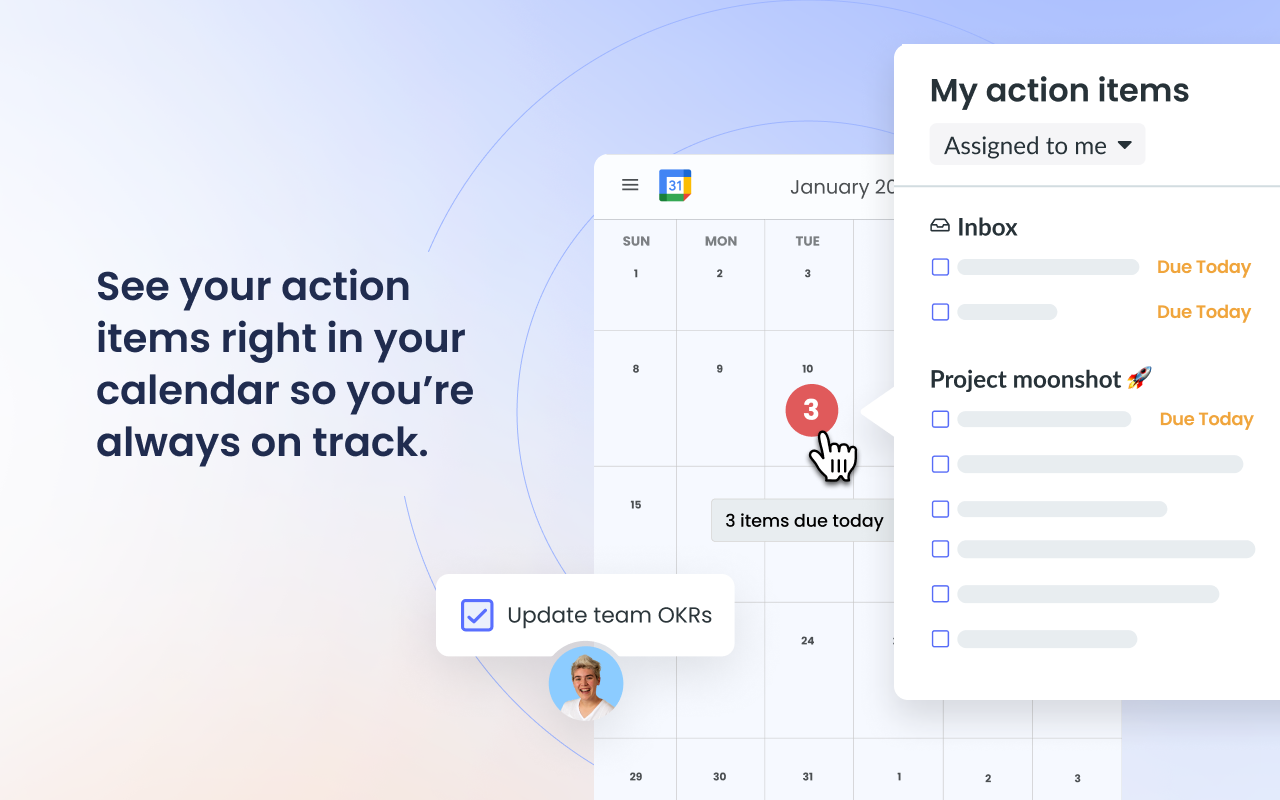 Fellow: AI Meeting Notes, Agendas, and Action items