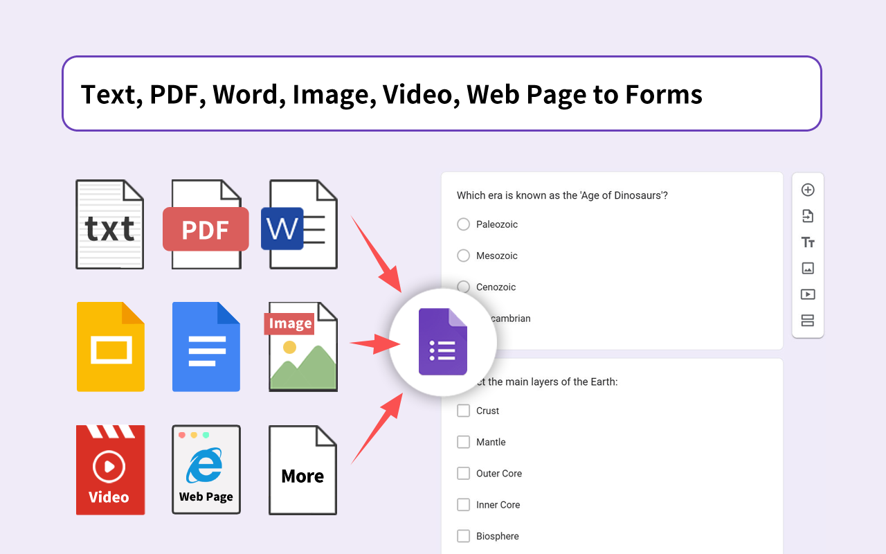 AI Google 表单生成器