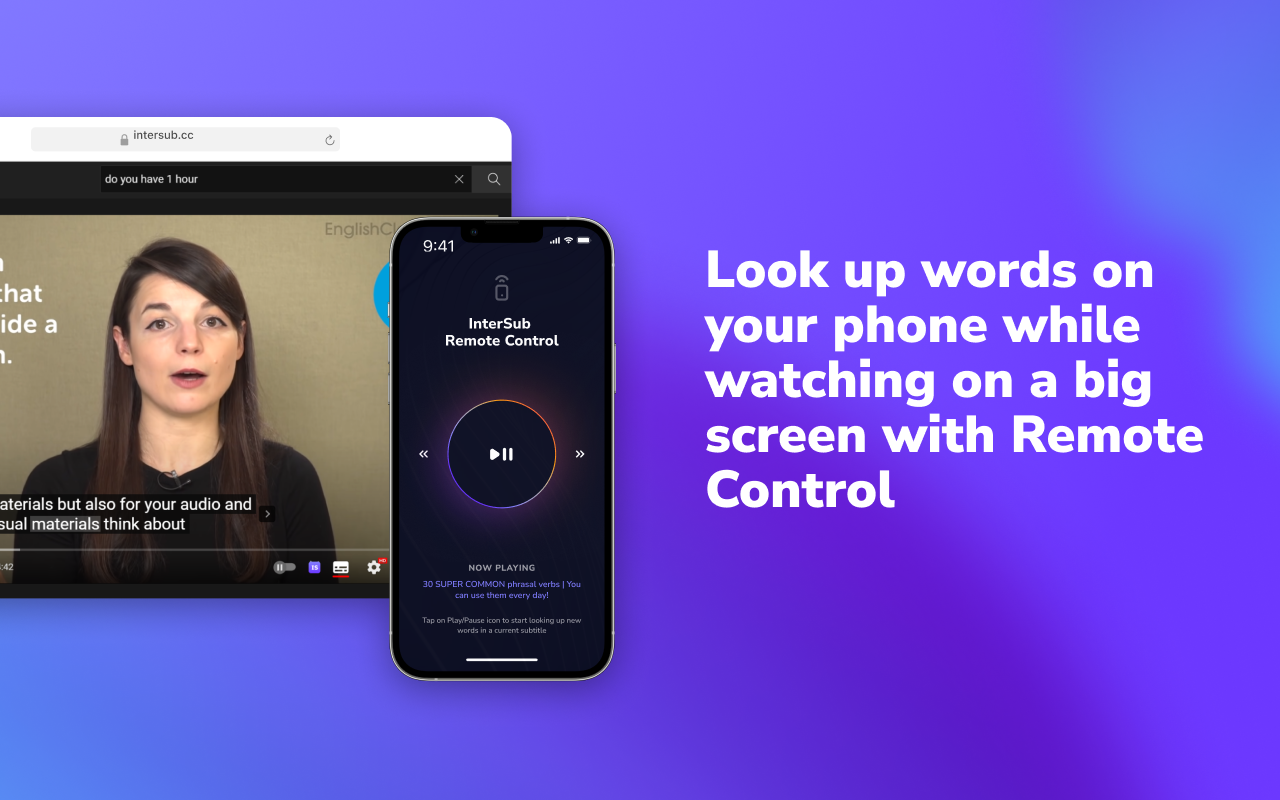 双语字幕与字幕翻译器 - InterSub
