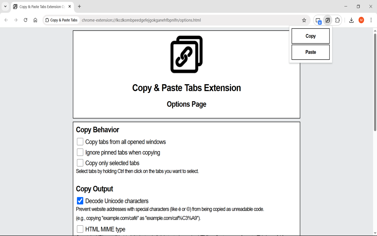 Copy & Paste Tabs