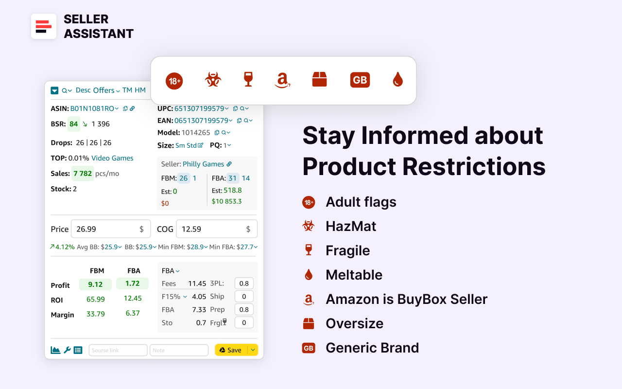 Seller Assistant — Amazon Product Research Tool