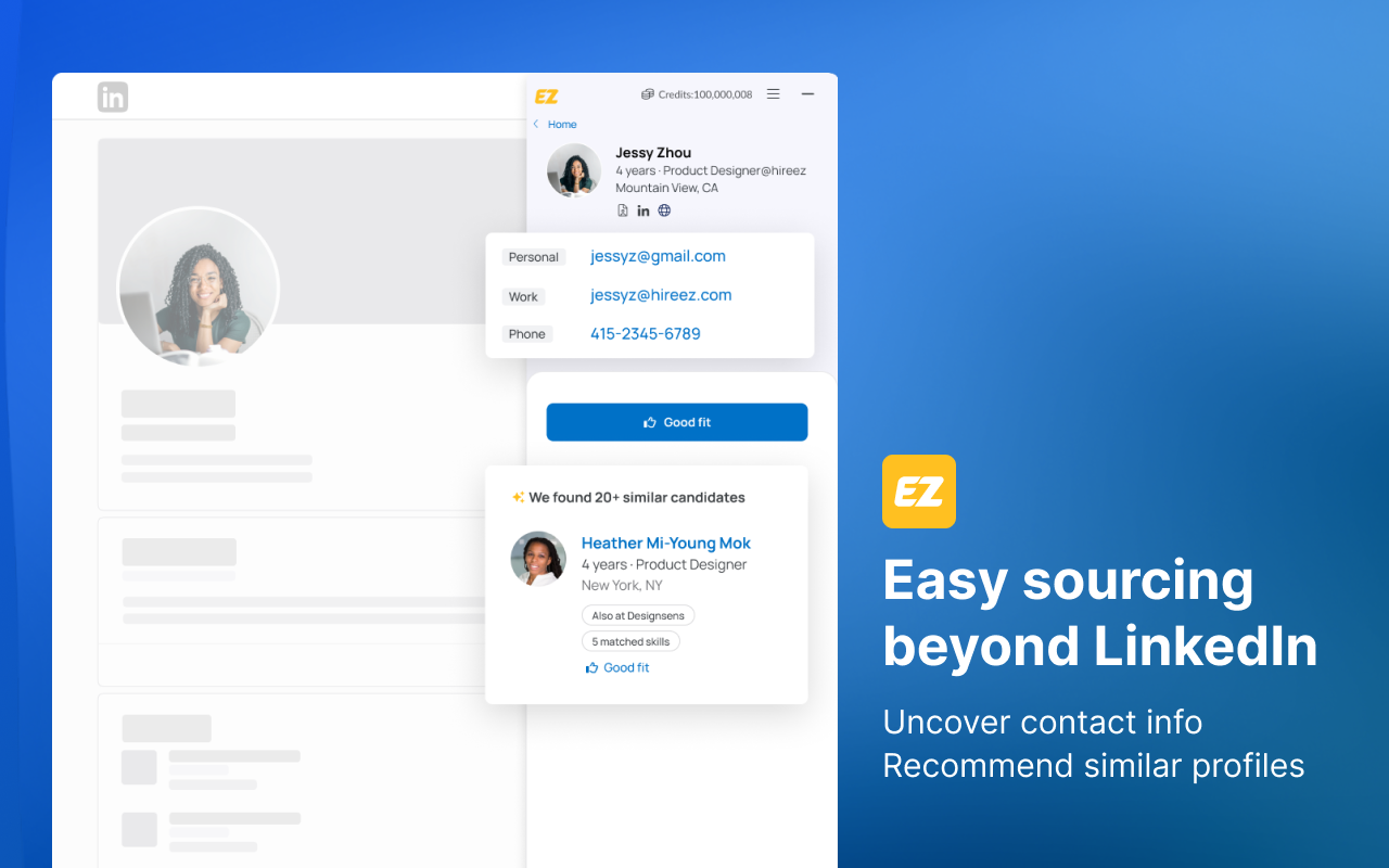 hireEZ for Chrome - Find and Engage Anyone, Anywhere.