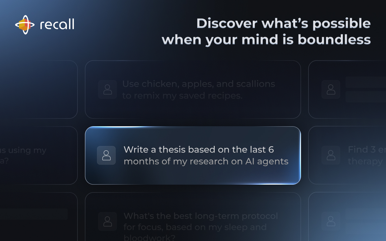 Recall | Summarize Anything, Forget Nothing