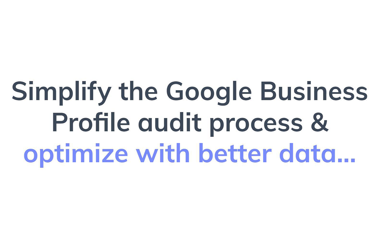 Phantom - GMB Audit Tool