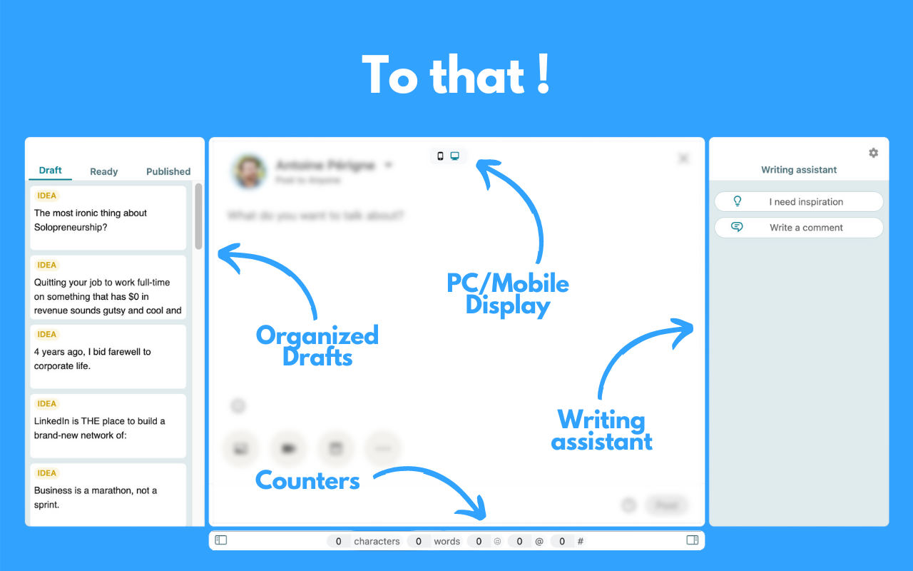 PerfectPost: makes Linkedin 10x better