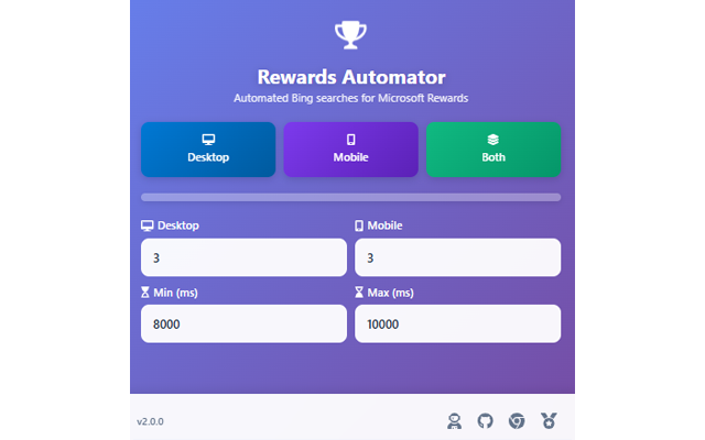 Rewards Search Automator