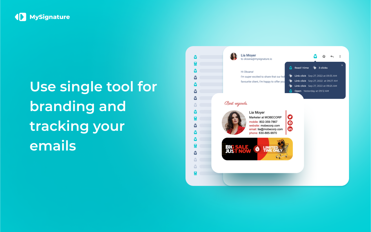 Email Signature & Email Tracker. MySignature