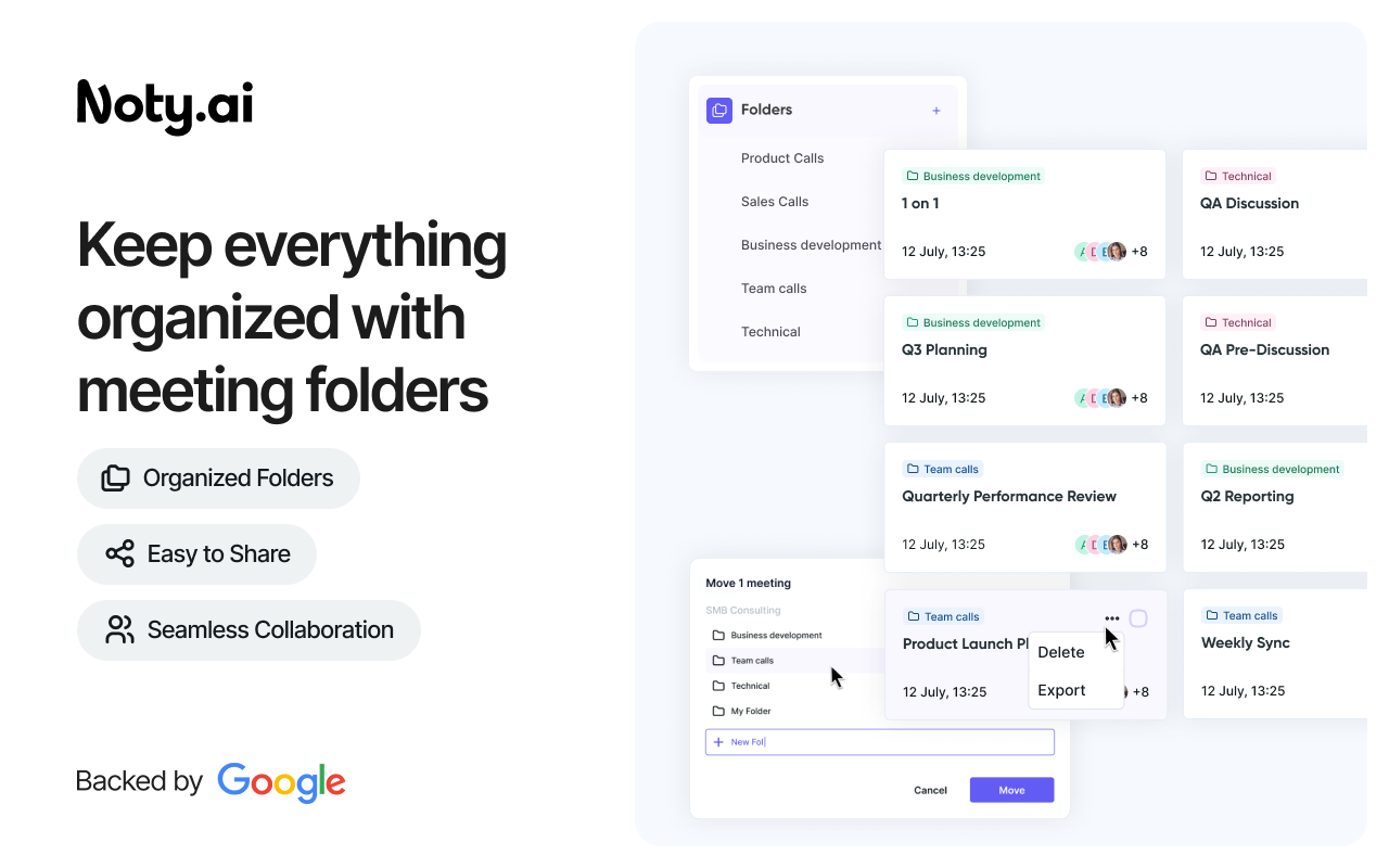AI Note taker for Google Meet, by Noty.ai