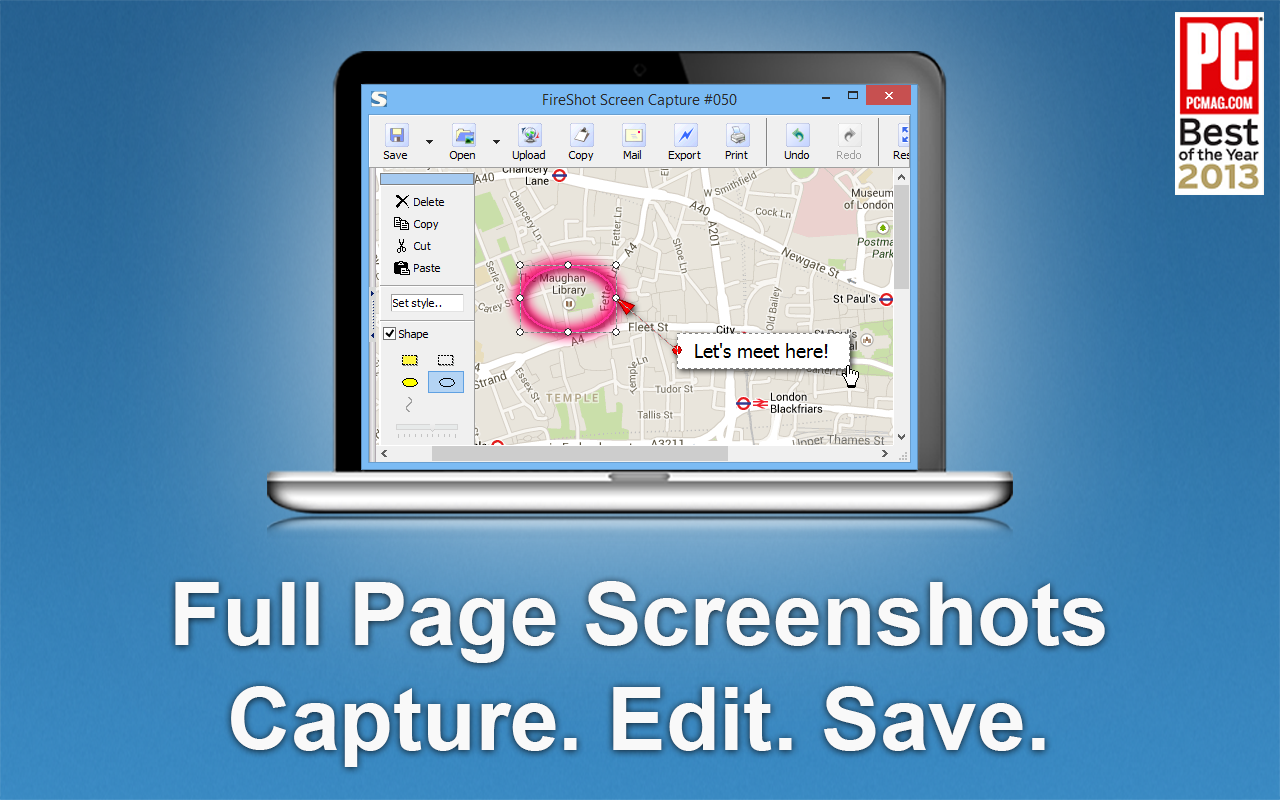 捕捉网页截图 - FireShot的