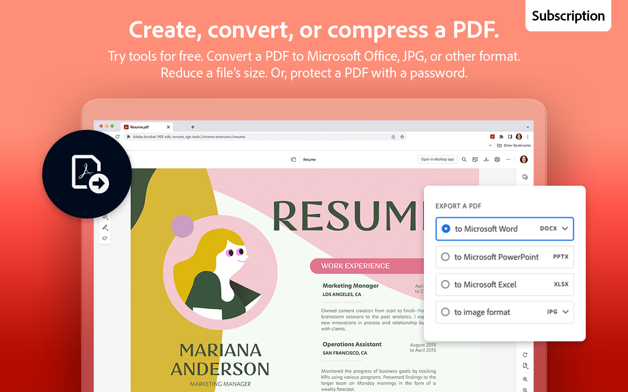 Adobe Acrobat：PDF 编辑、转化、签名工具