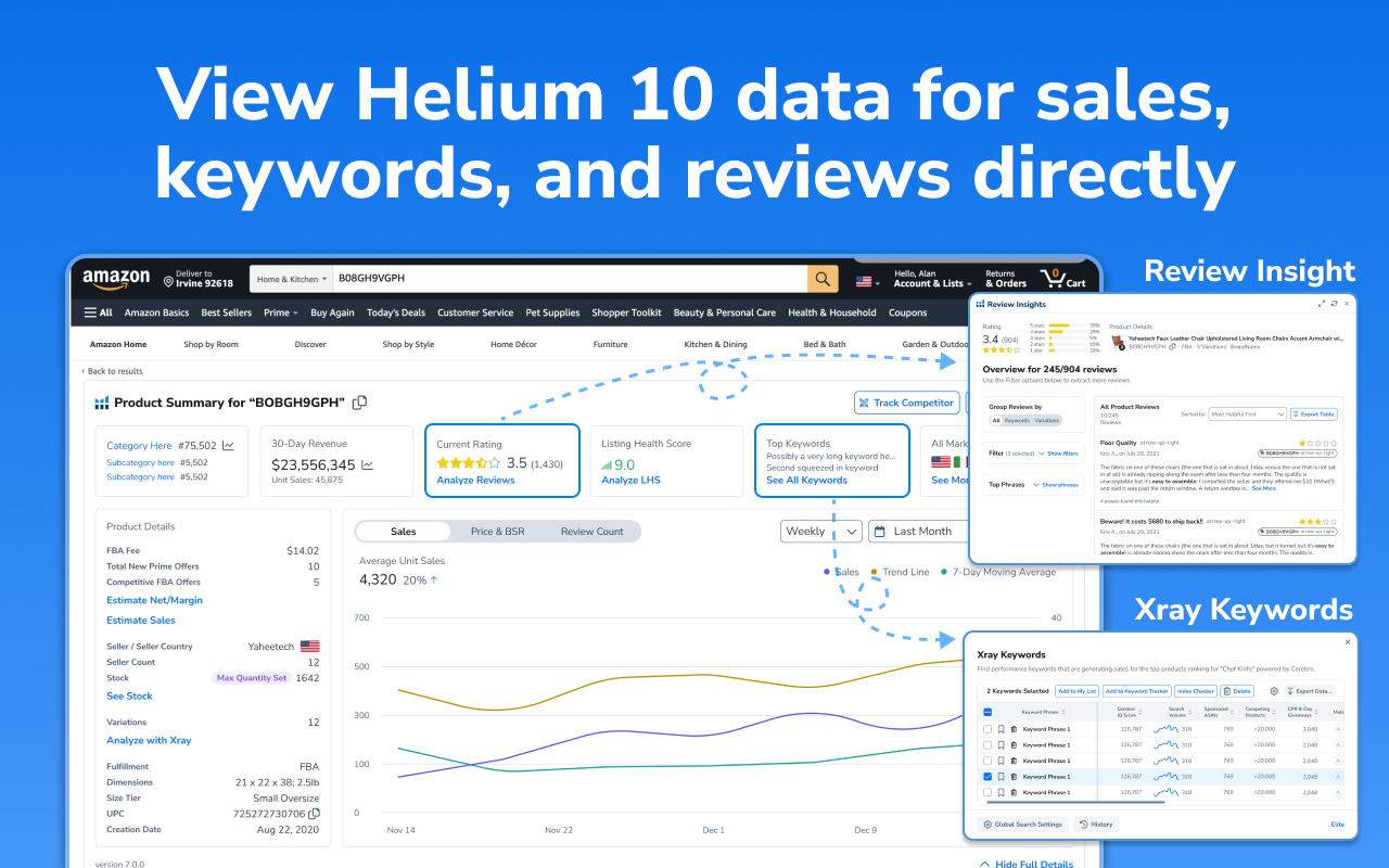 Helium 10 for Amazon Sellers, Influencers, and Walmart Sellers