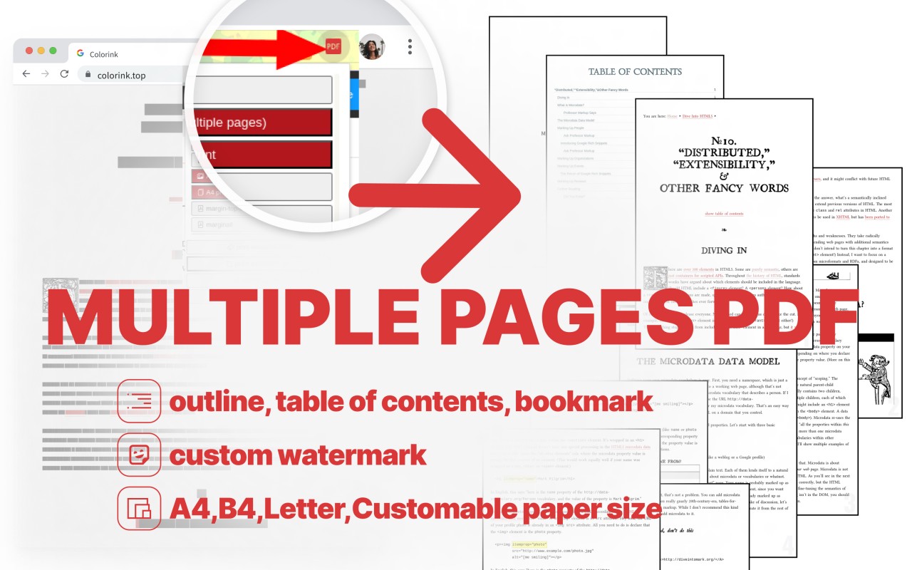 Just-One-Page-PDF: An awesome web page to PDF tool