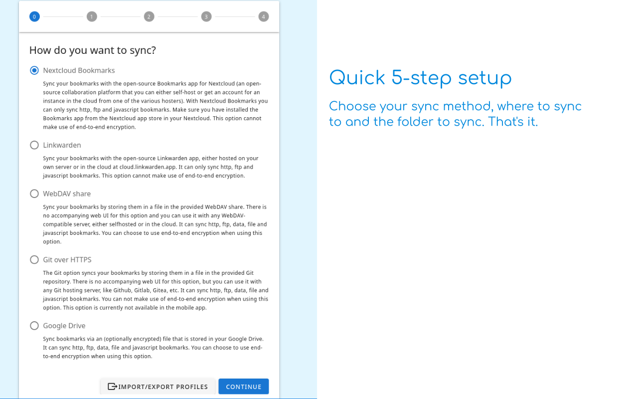 floccus bookmarks sync