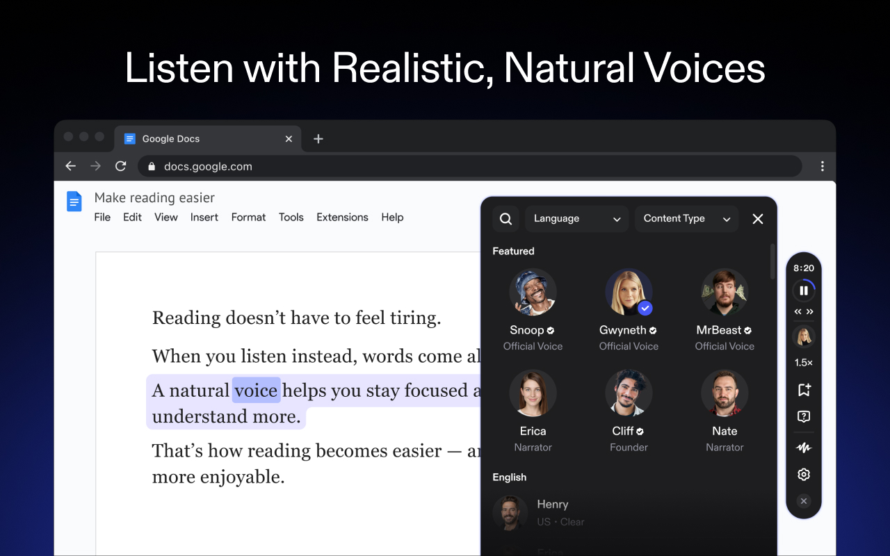 Speechify — Voice AI Assistant