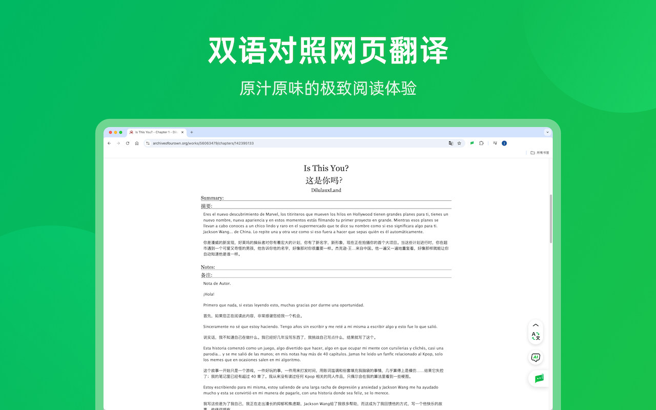 彩云小译 - AI网页、PDF、字幕翻译