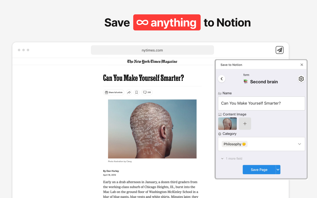 Save to Notion