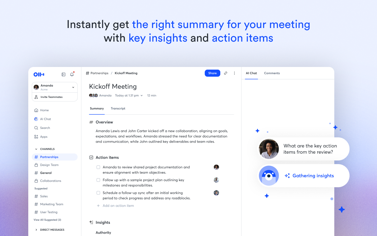 Otter.ai: Record & Transcribe Meetings - Google Meet & Web Audio