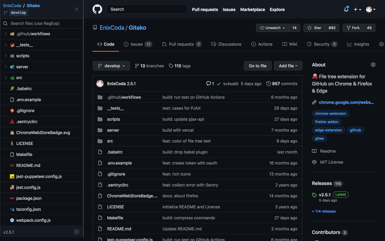 Gitako - GitHub file tree