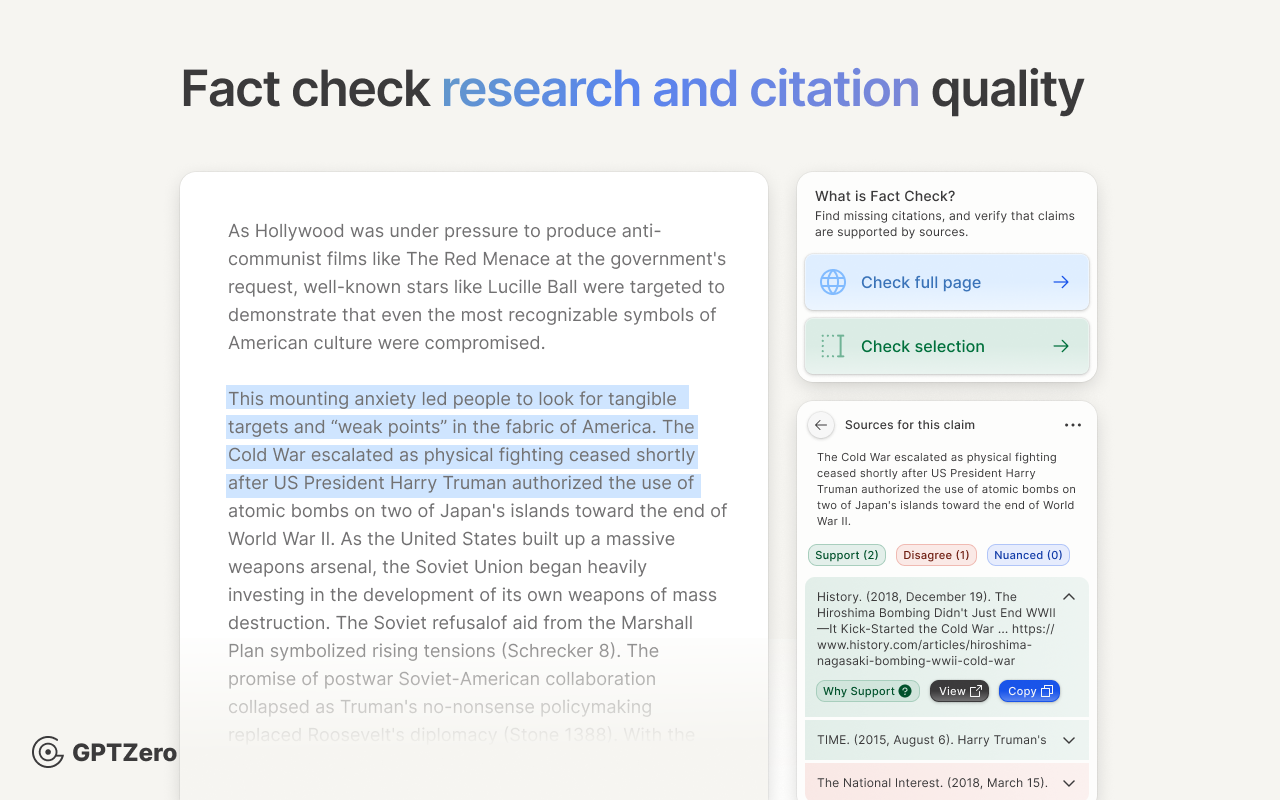GPTZero: AI Detection & Writing Tools for Google Docs