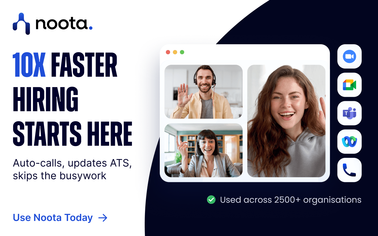 Noota - Screen Recorder & Meeting Assistant