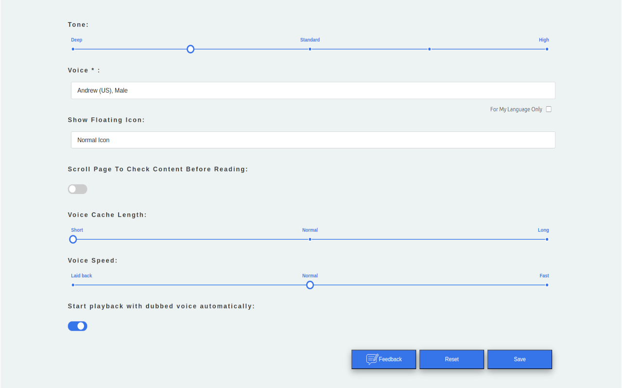 YouTube字幕配音和网页阅读器